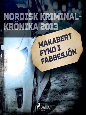 cover image of Makabert fynd i Fabbesjön